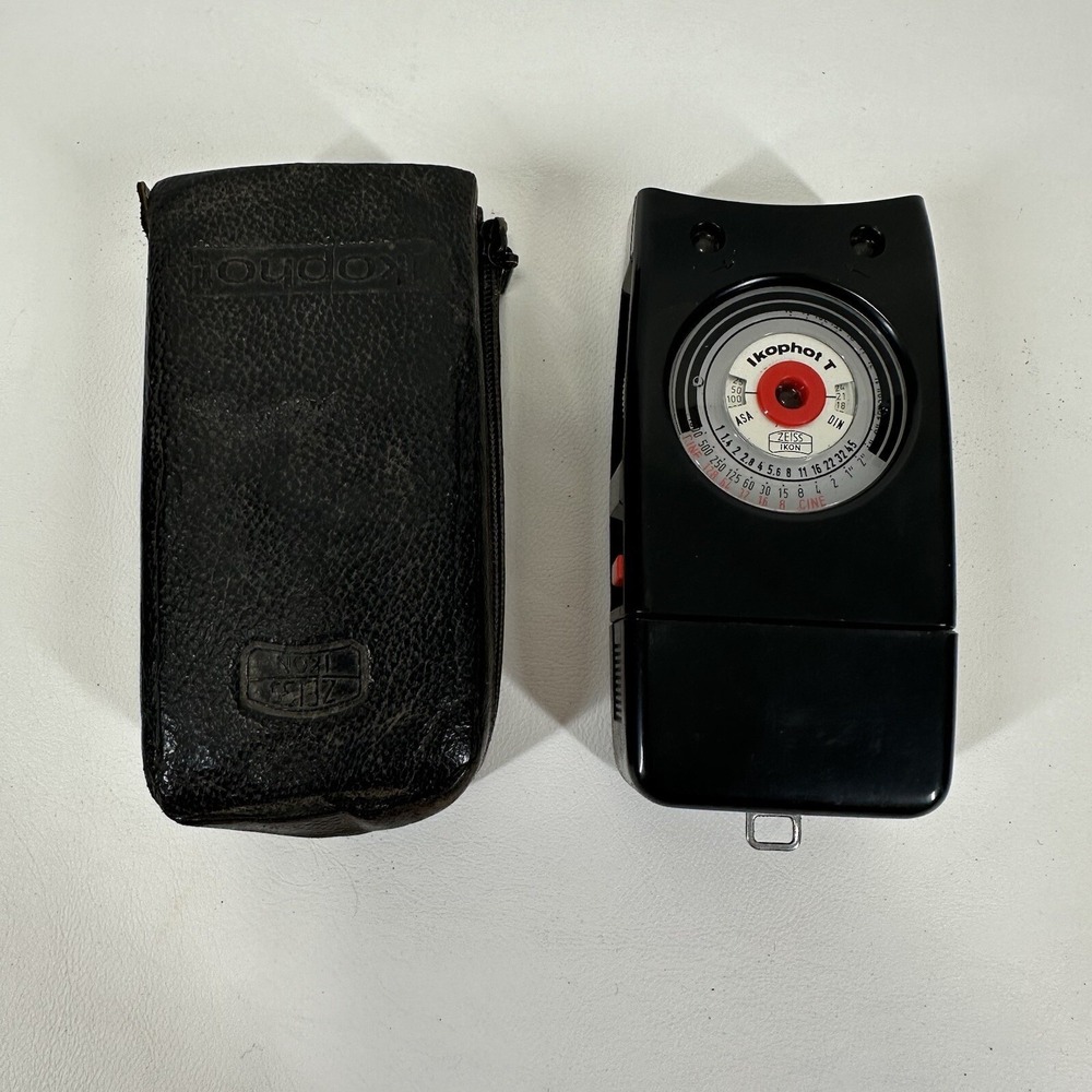 ZEISS IKON IKOPHOT T EXPOSURE LIGHT METER ASA DIN‎ with Case